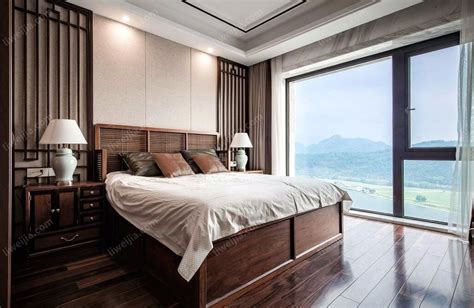 床靠落地窗 台灣香樟木
